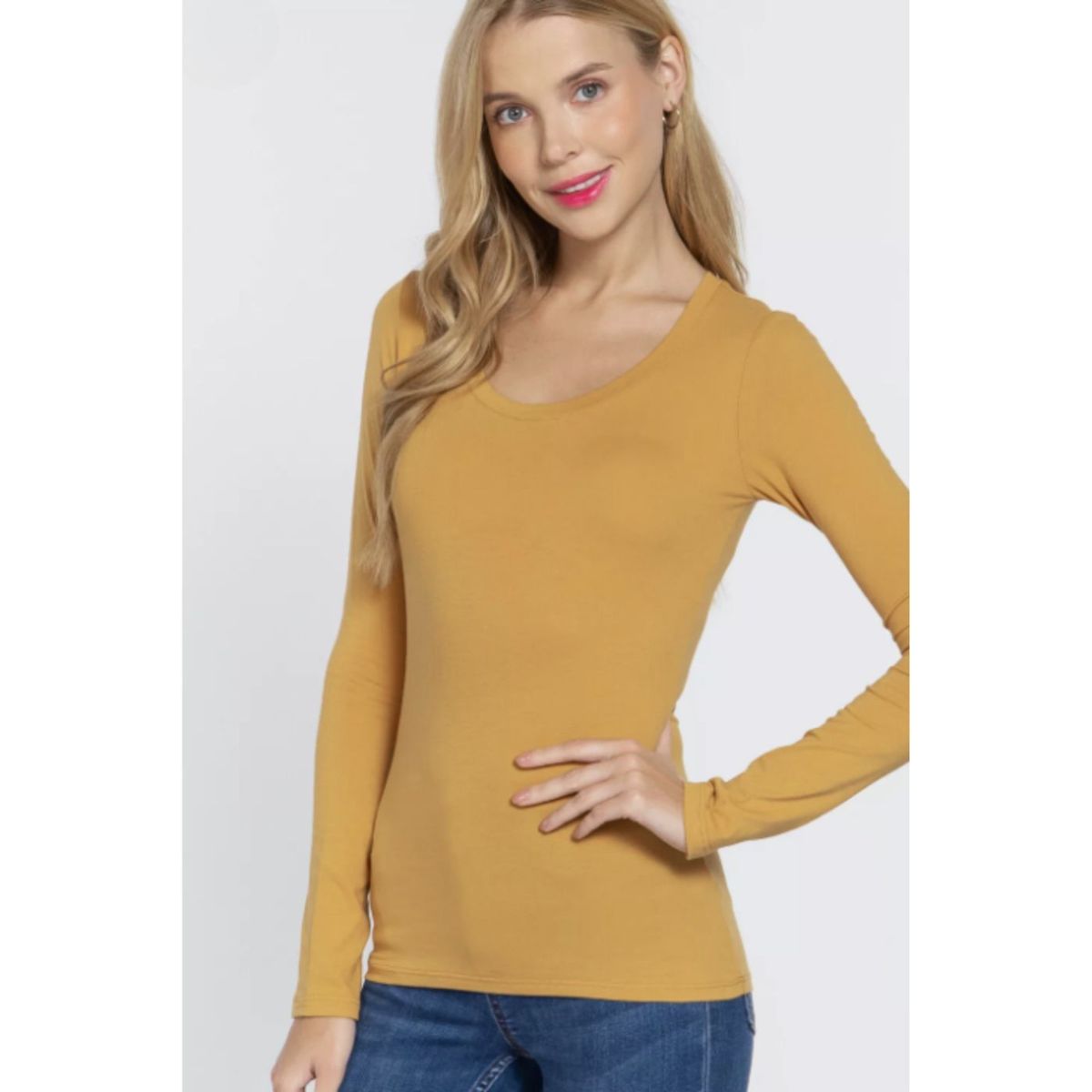 LIKE SHOP - Camiseta Mujer Elasticada Manga Larga Bambu 2123
