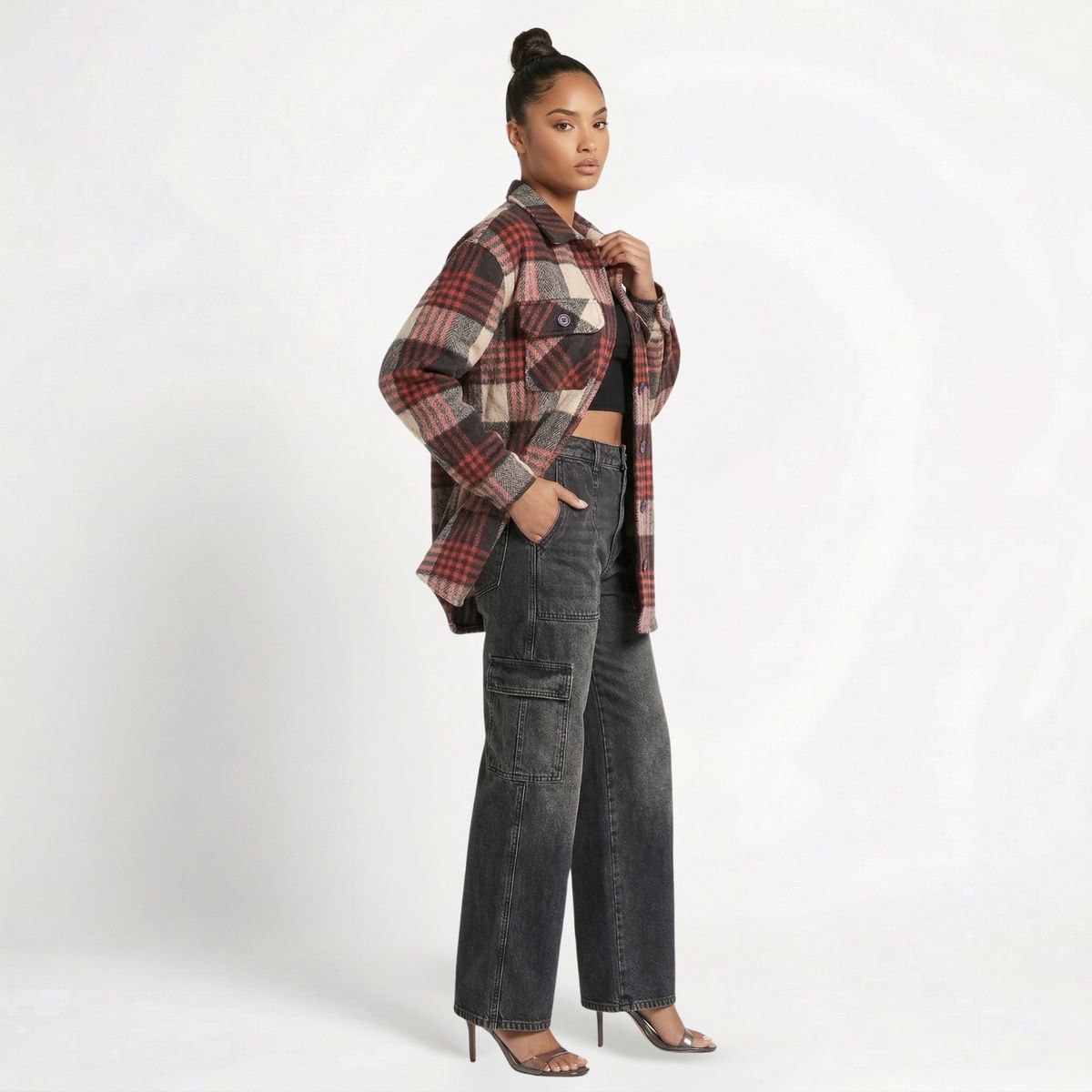 D'JOE - Camisa Leñadora Oversize Mujer Rebecca