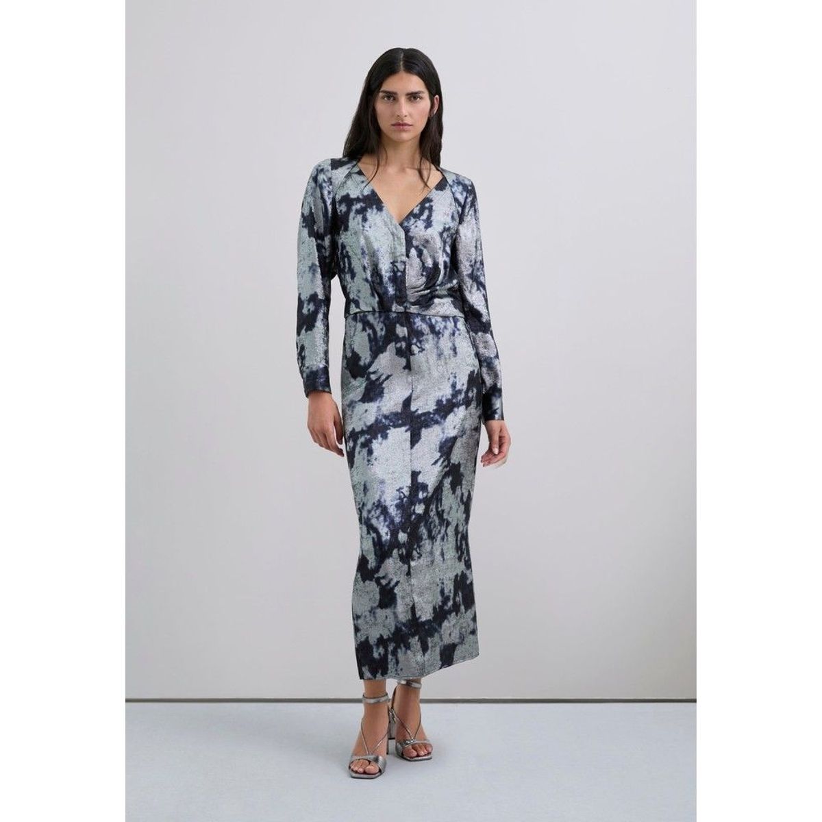 SCALPERS - Falda Tie Dye Detalles Metalizados
