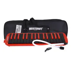MEISTEHAFT - MELODICA 32 NOTAS ROJO TECLAS NEGRAS MLA-32