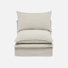 MILK - Sillón Radley 1P Armless Crudo