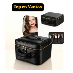 MOVI - Cosmetiquero con espejo luz led y organizador