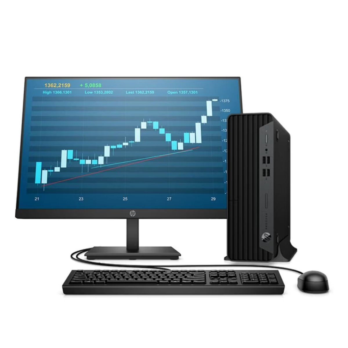 HP - KIT monitor + PC HP 400 G9 SFF i5-13va 16GB RAM  512GB SSD W11 Reacondicionado Grado A