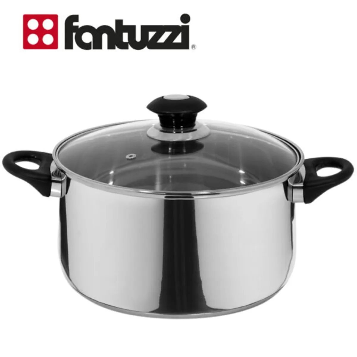 FANTUZZI - Batería de Cocina 5 Piezas Acero inoxidable Corazza FANTUZZI