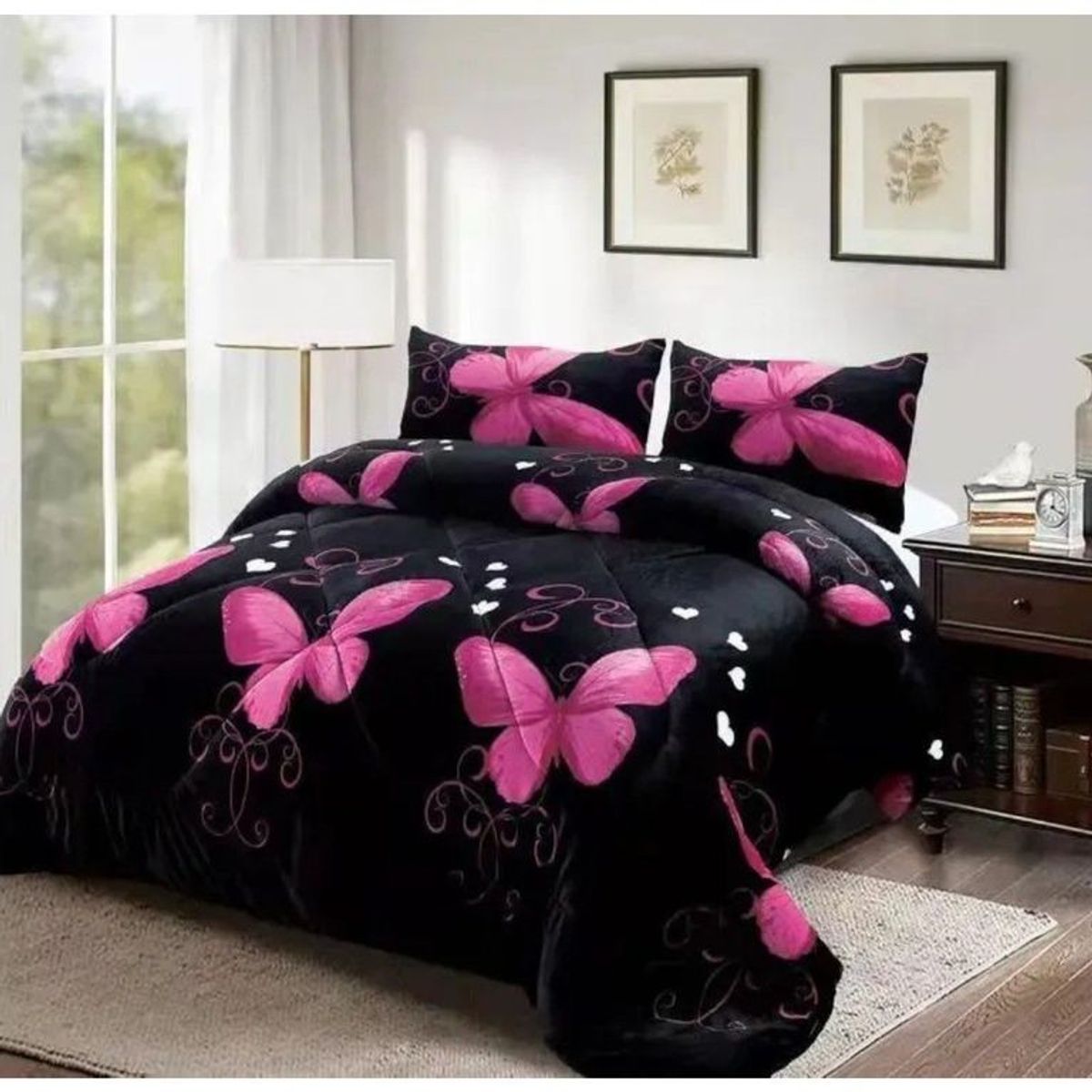 GENERICO - Cobertor Plush Extra Suave plaza y media  Ideal para Invierno