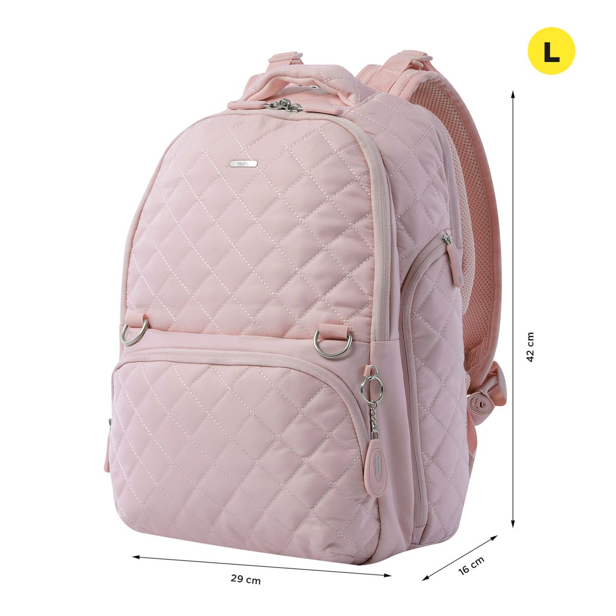 TOTTO - Pañalera Mochila Para Mujer Babybao 2.0 Rosada Con Bolsillos Térmicos