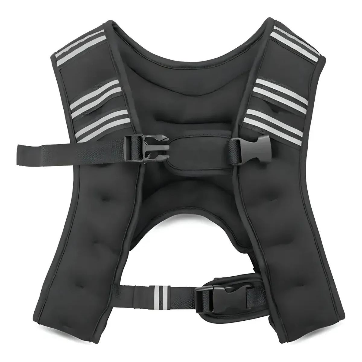 GENERICO - Chaleco Peso Ajustable Crossfit Reflectante Ejercicios Fitness Chlaeco De 5 Kg Negro