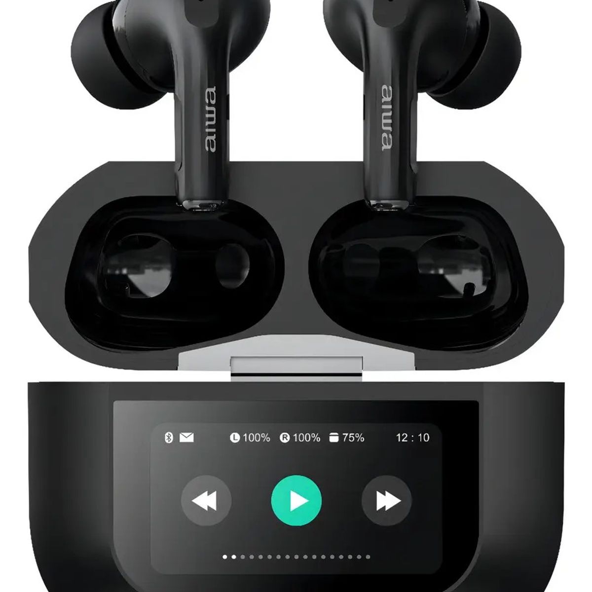 AIWA - Audifonos Bluetooth Tws Aiwa Awtwsgprob Anc Pantalla Tactil