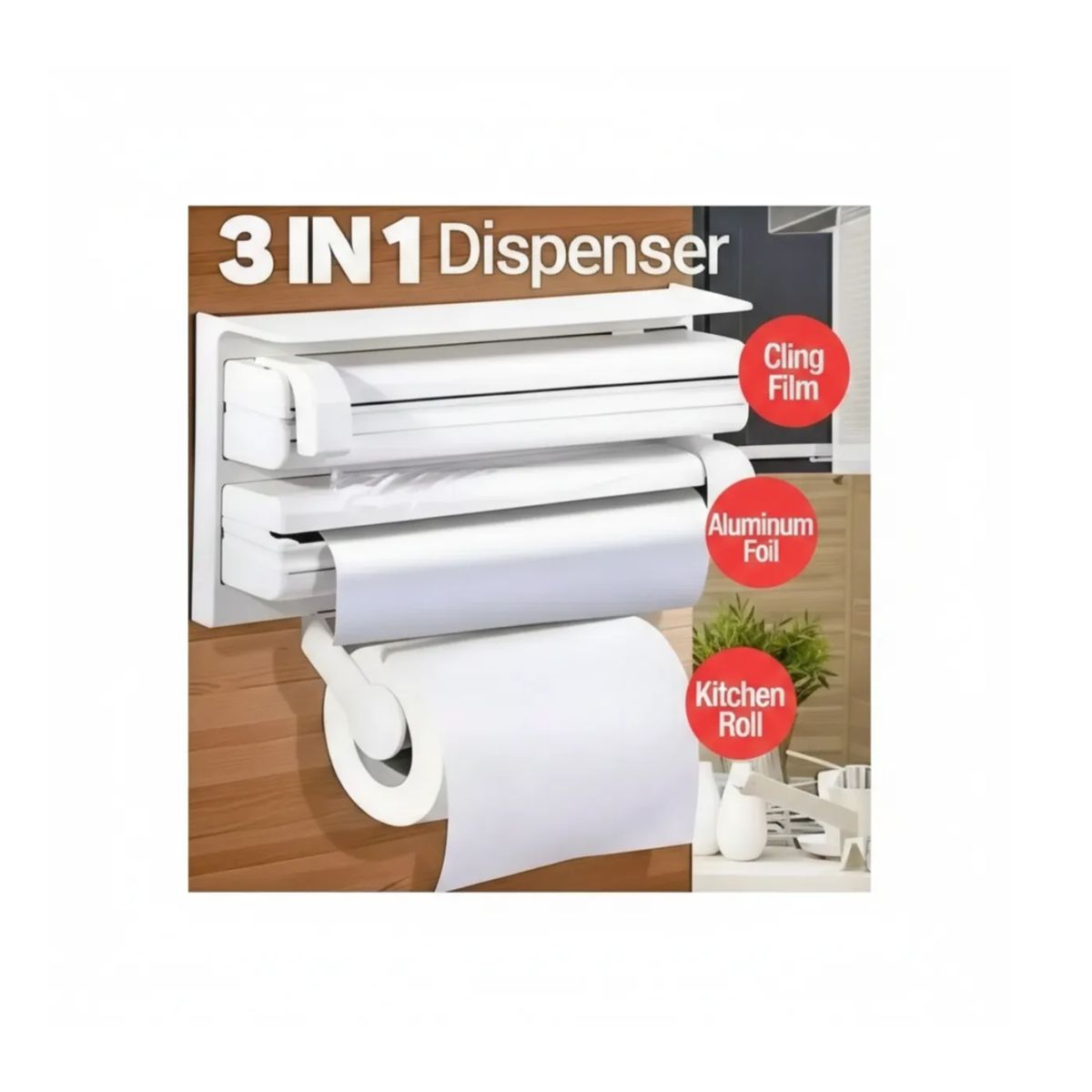MOVI - Dispensador triple para Nova alusa foil alusa film