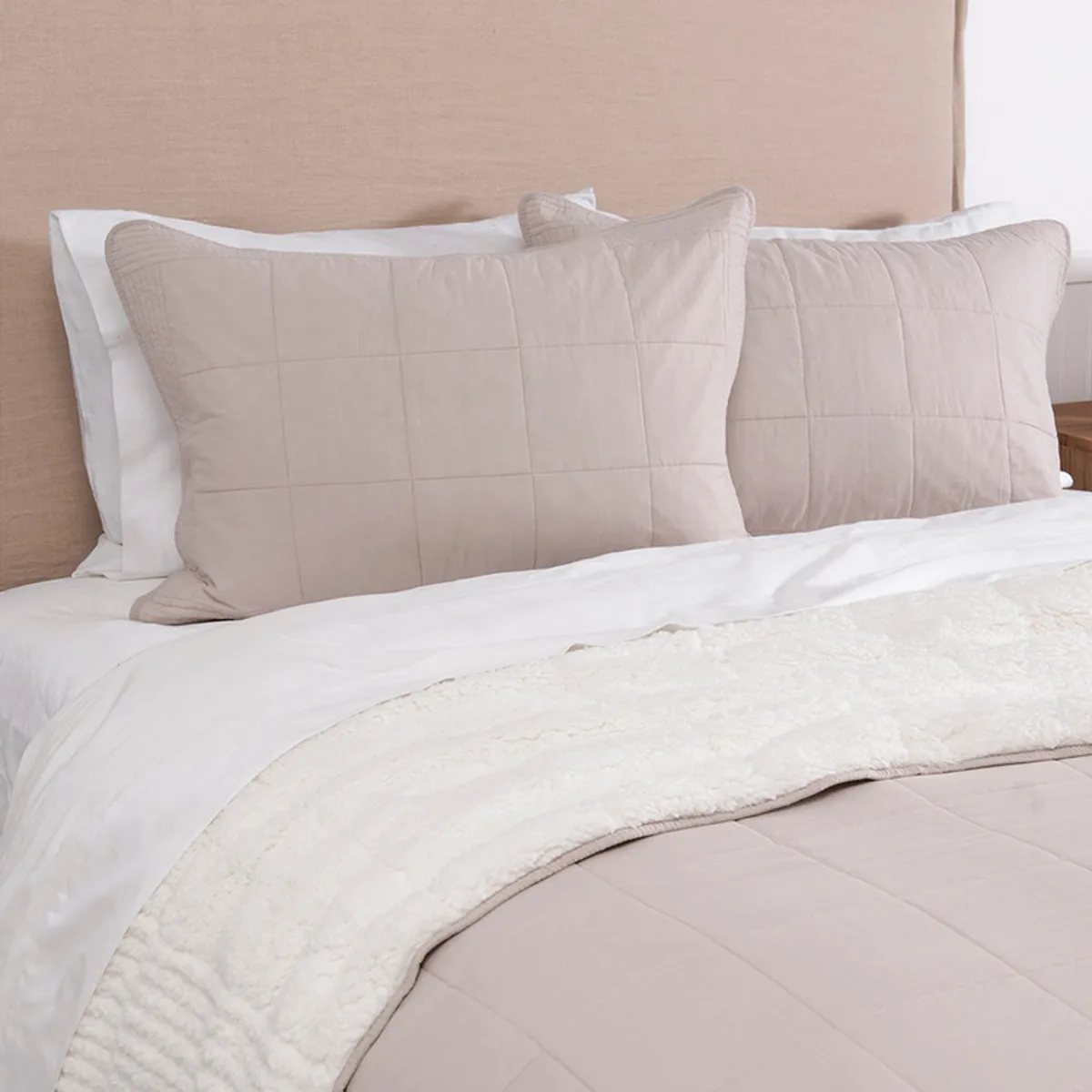 FABRICS - Quilt Louis Sherpa S.King Verde