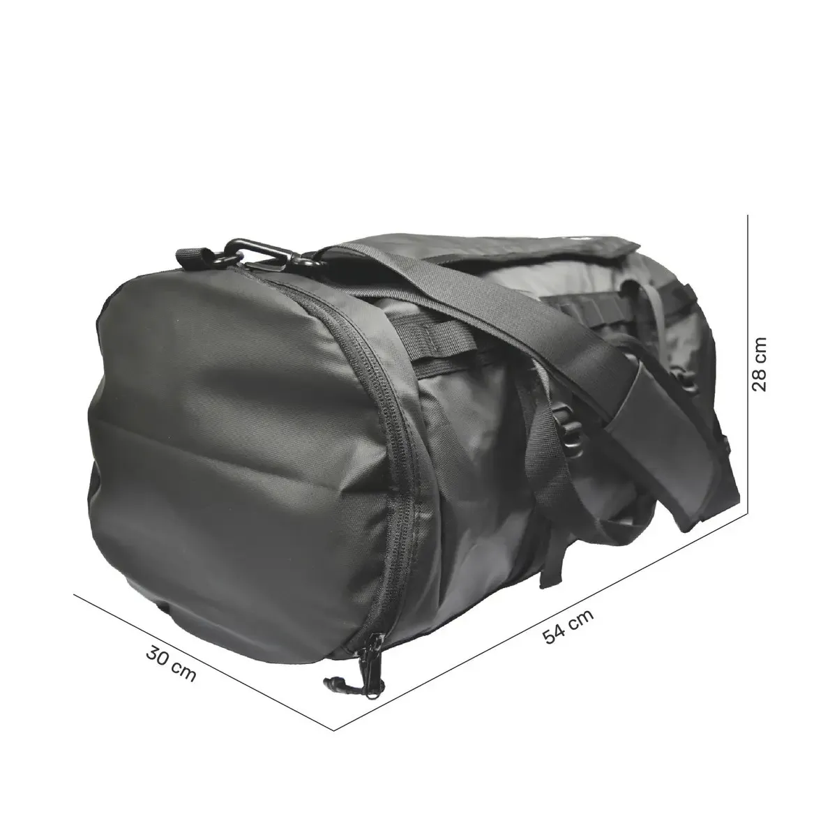 GENERICO - Bolso Deportivo Lhotse 30 Lts Duffel Bag Negro BELUG
