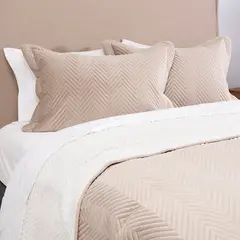 FABRICS - Quilt velvet sherpa 1.5 PL Kenso Beige