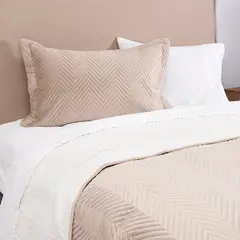 FABRICS - Quilt velvet sherpa 1.5 PL Kenso Beige
