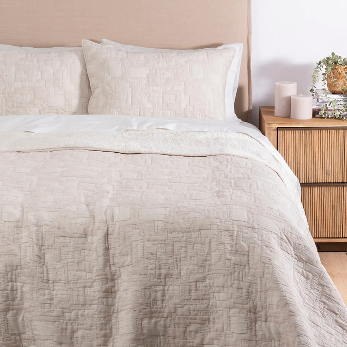 FABRICS - Quilt jacq sherpa 1.5 PL Edi Marfil