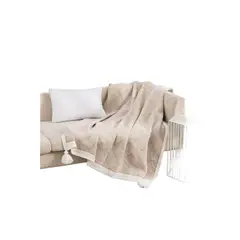 GENERICO - Mantas Para Sofa Con Pompones