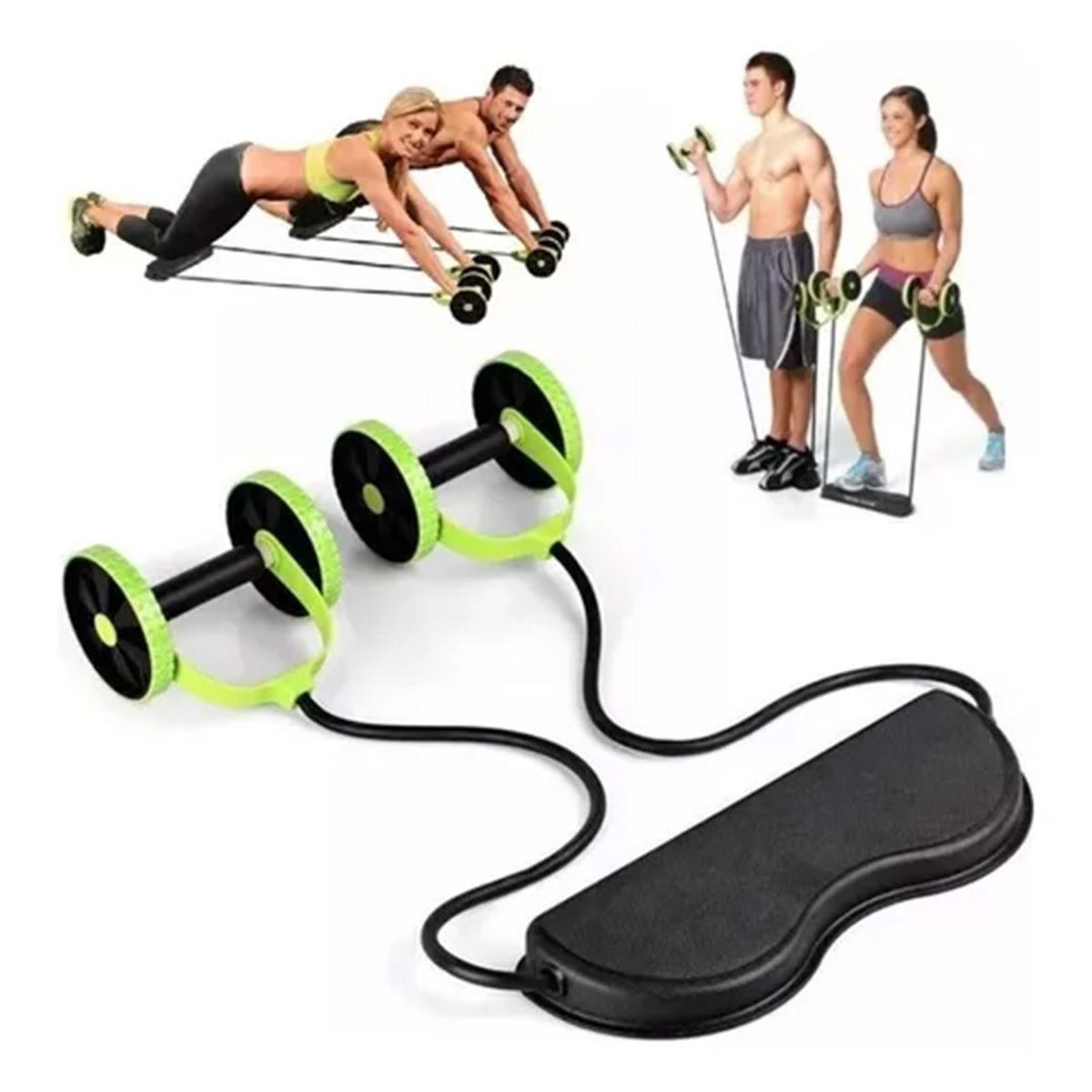 GENERICO - Liga Y Rueda Multifuncional Ejercicios De Abdomen Y Cintura