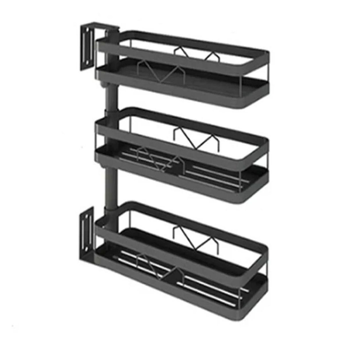 GENERICO - Organizador De Cocina Estante 3 Niveles Colgante Multiuso