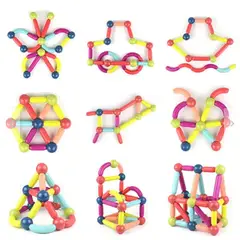 GENERICO - Magnetic Bar Blocks - Bloques Magneticos 84 piezas