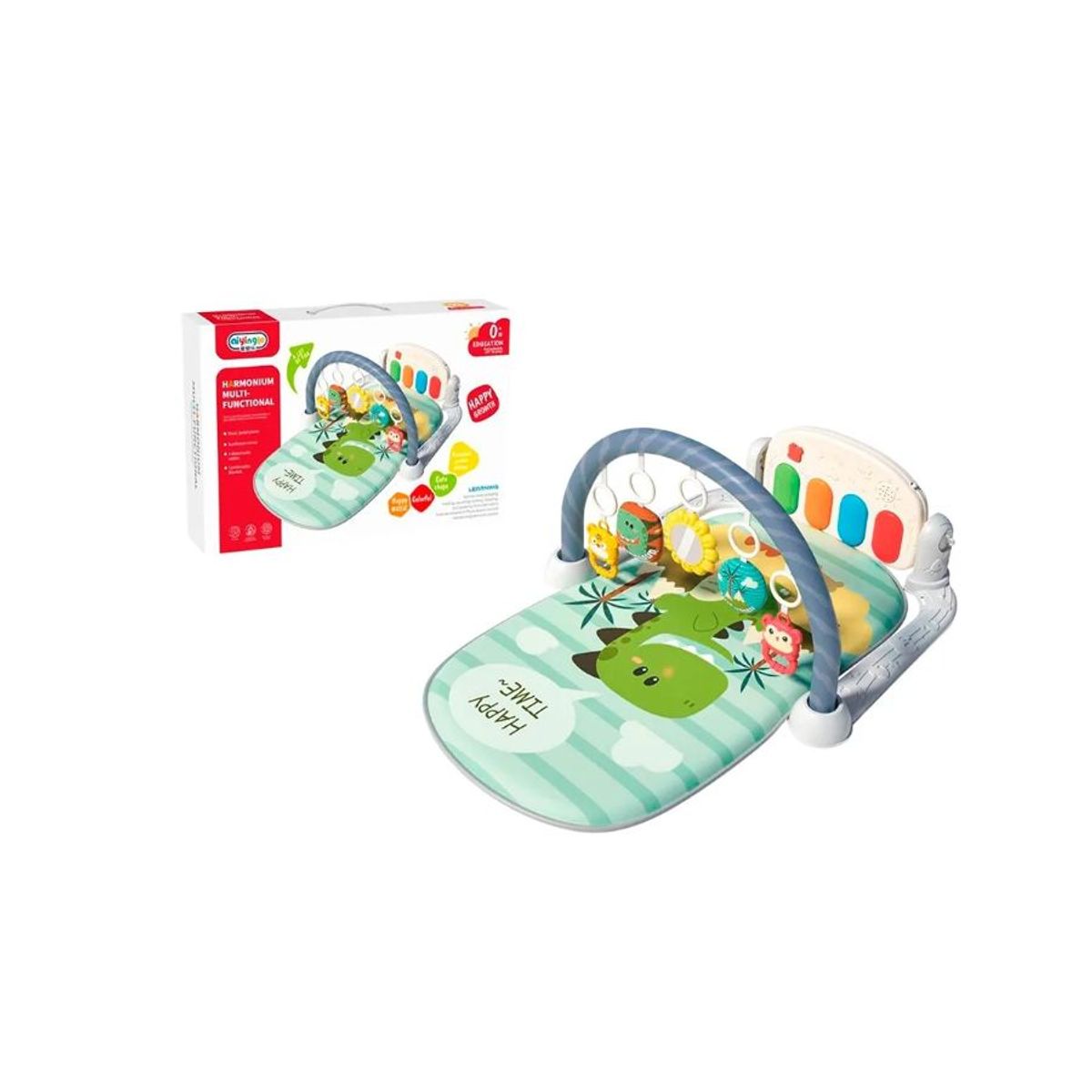 GENERICO - Gimnasio Con Tapete Piano Juguete Para Bebés Verde