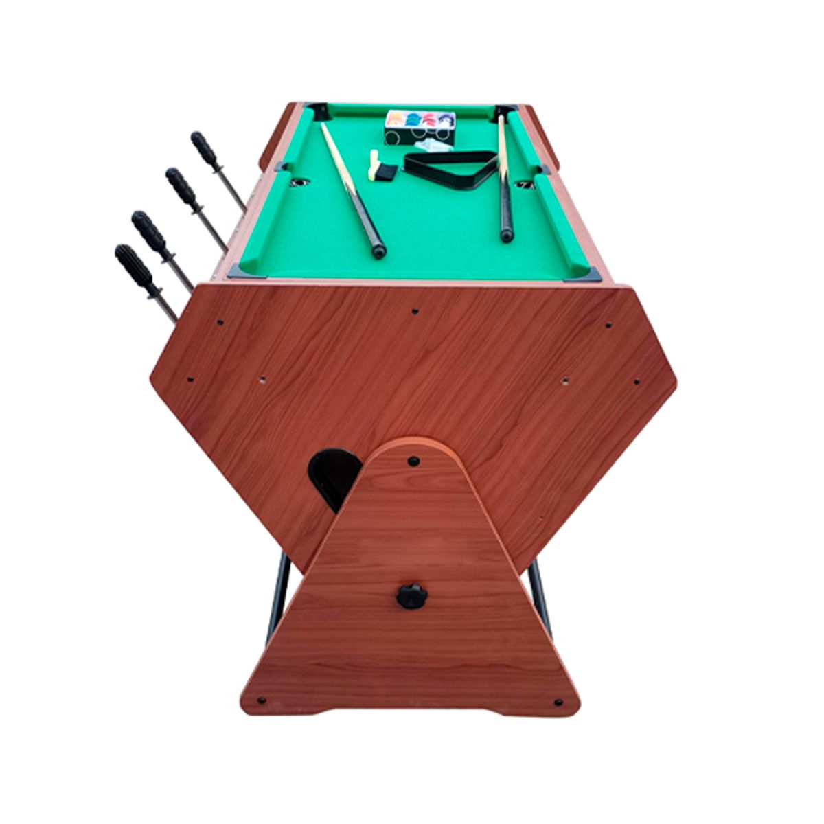 SDFIT - Mesa de Juegos 3 en 1 Volteada Compacta – Taca – Billar – Air Hockey – TSUM-4824-3S