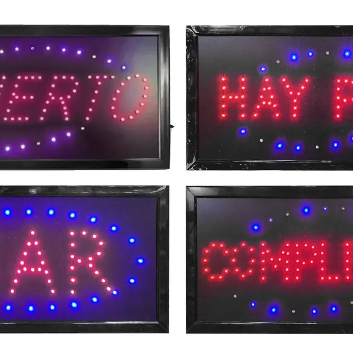 GENERICO - Letrero Led Signs Luminoso Aviso Hay Pan