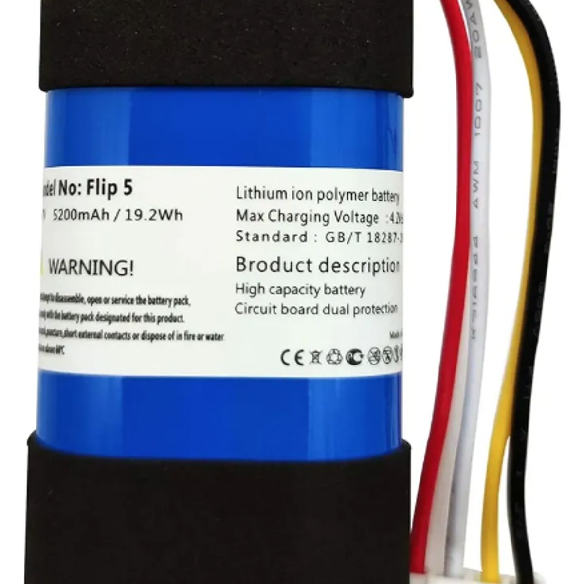 GENERICO - Bateria Repuesto Para Parlante Jbl Flip 5 Nueva