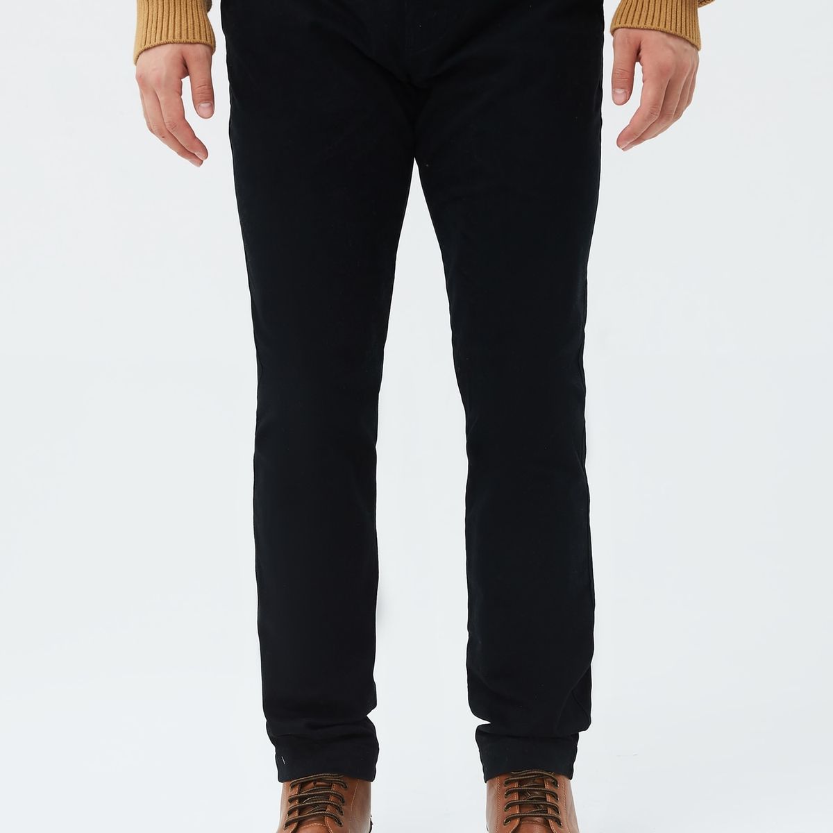 GAP - Pantalón Hombre Skinny Khaki Negro Gap