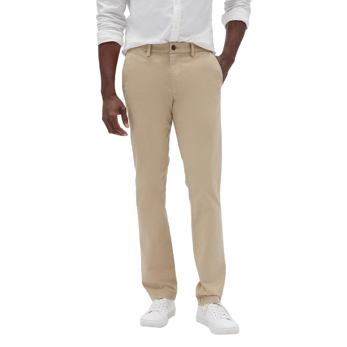 GAP - Pantalón Hombre Slim Beige GAP
