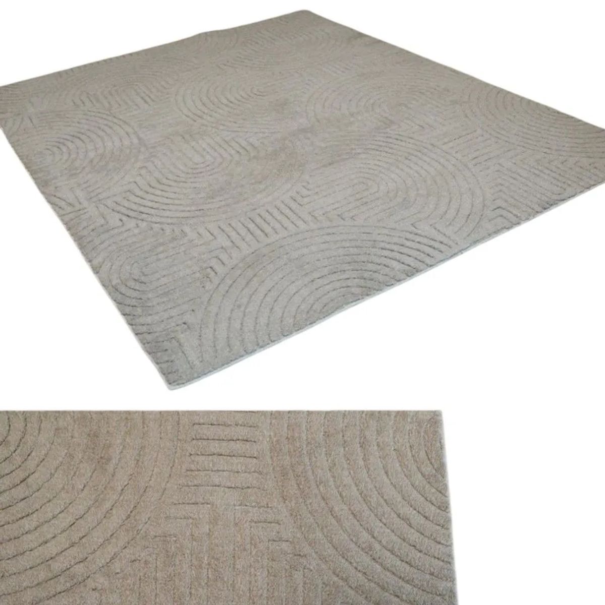 GENERICO - ALFOMBRA JACQUARD DE ALGODON 160X200CM