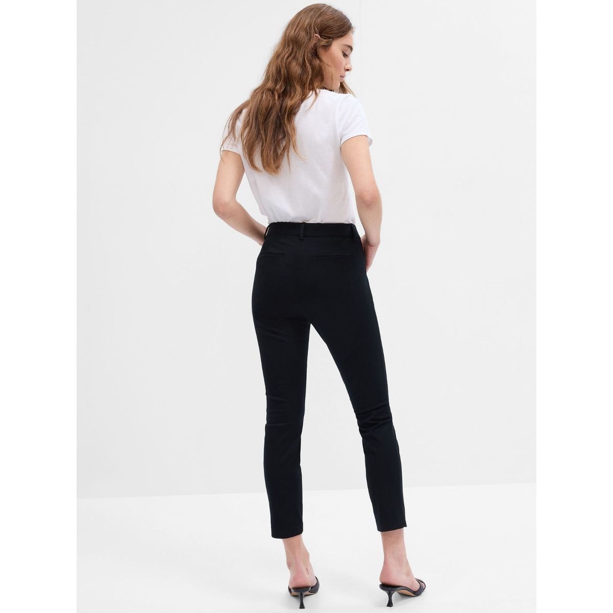 GAP - Pantalón Gap Skinny Ankle Mujer Negro