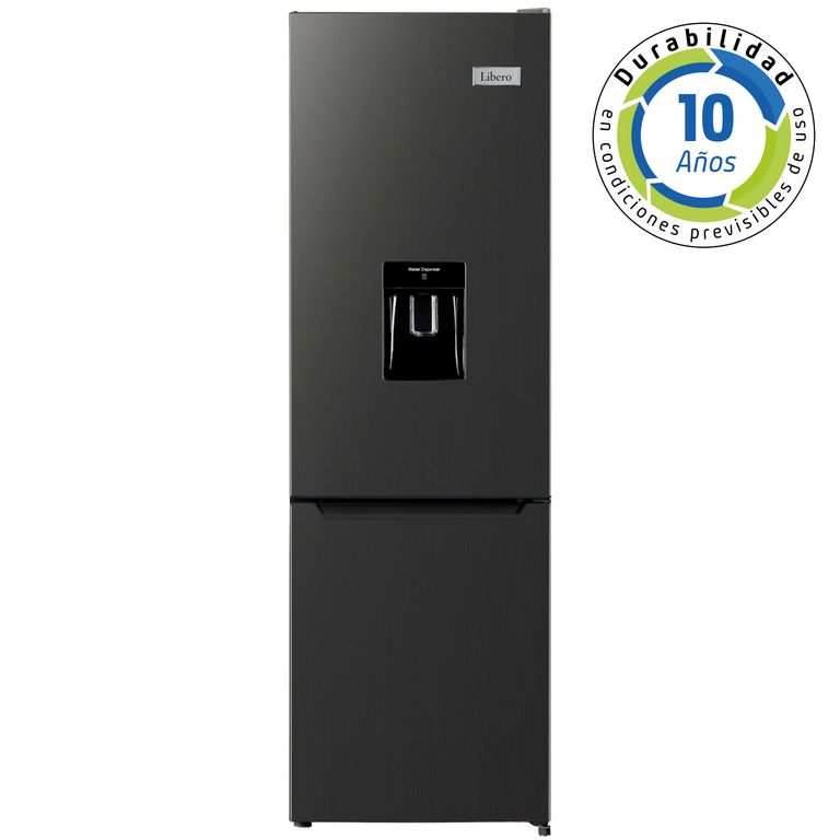 LIBERO REFRIGERADOR BOTTOM FREEZER FRIO DIRECTO LRB-270SDNW NEGRO