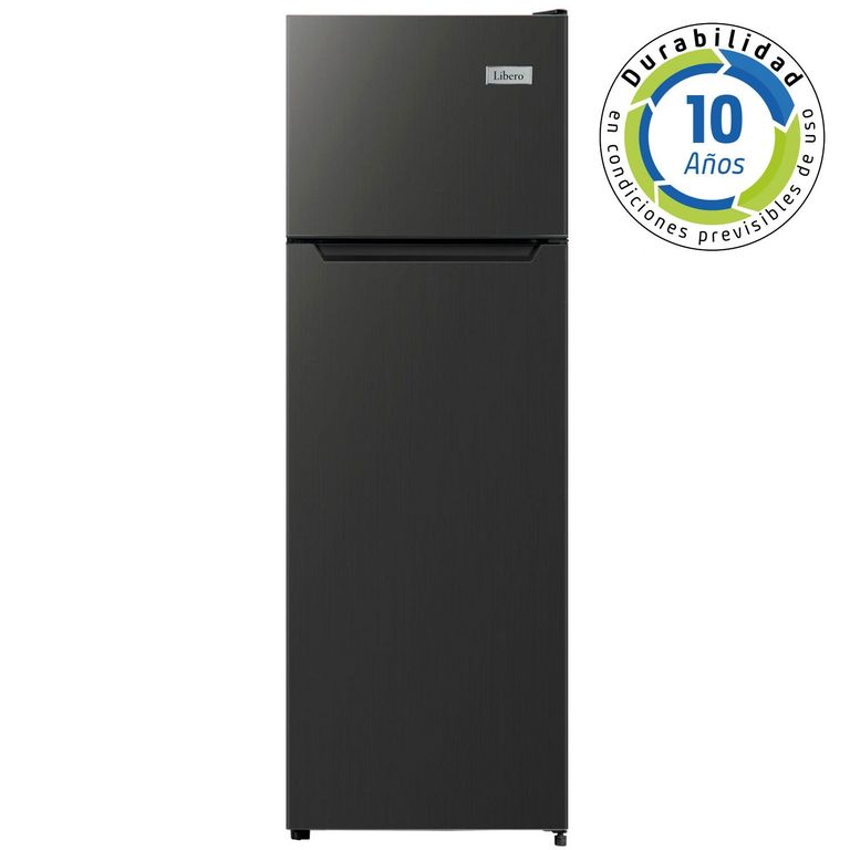 LIBERO REFRIGERADOR TOP MOUNT FRIO DIRECTO 168 LTS LRT-200DFN NEGRO