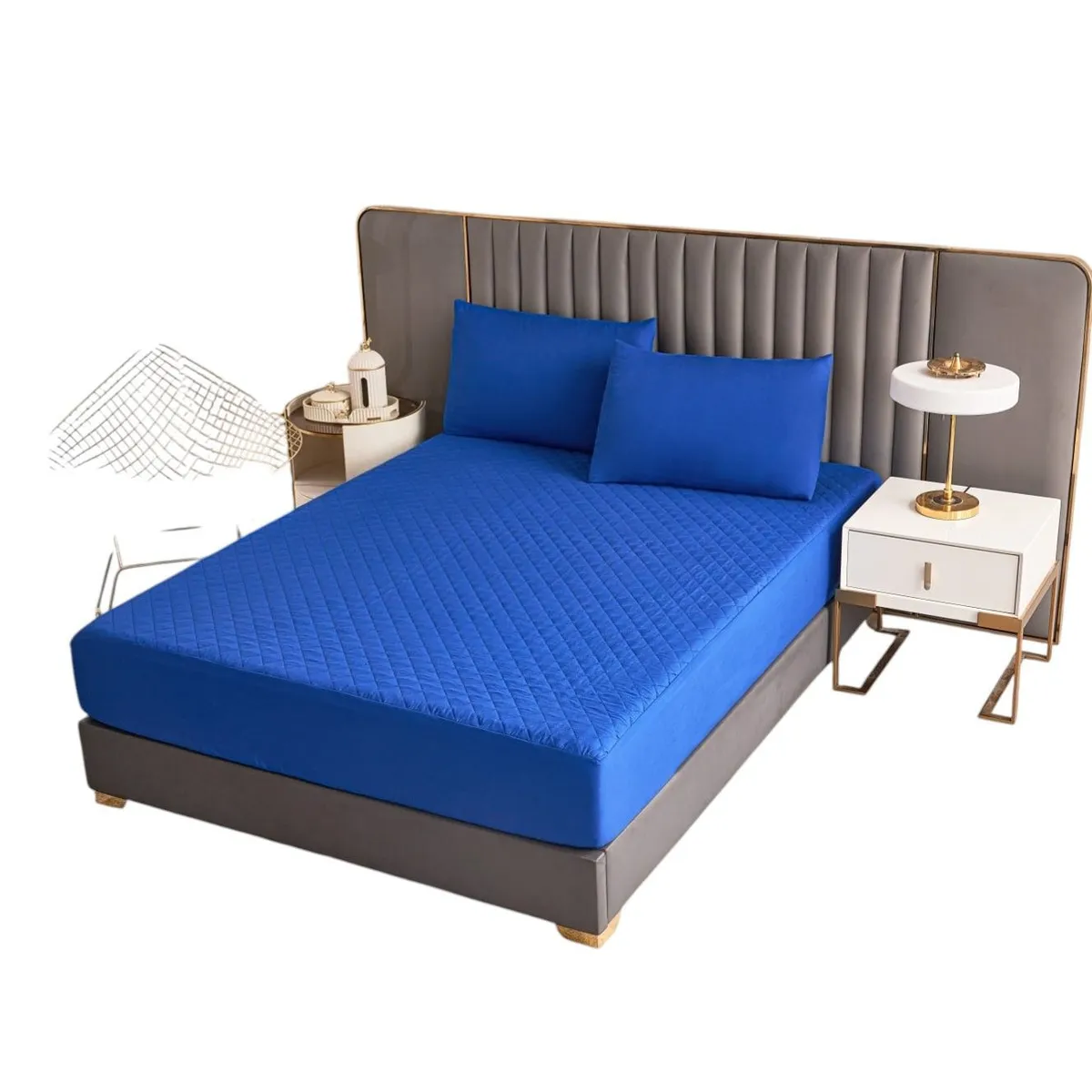 GENERICO - Cubre Colchón Impermeable King + 2 Fundas Almohadas