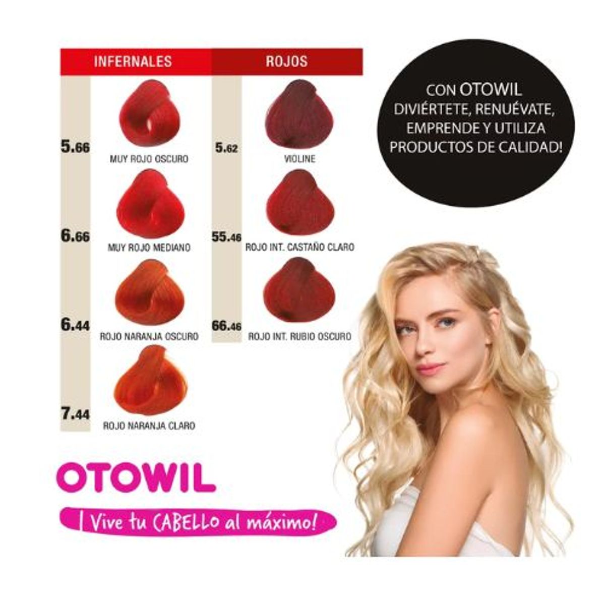 OTOWIL - TINTURA DE CABELLO PERMANENTE CON ACEITE DE ARGAN