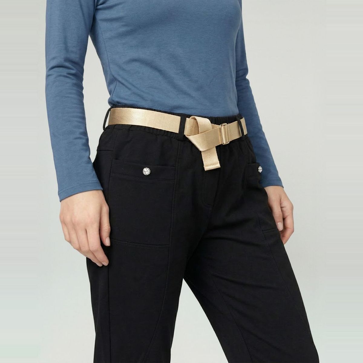 LINEATRE - Pantalon Mujer Ada Regular Negro Lineatre