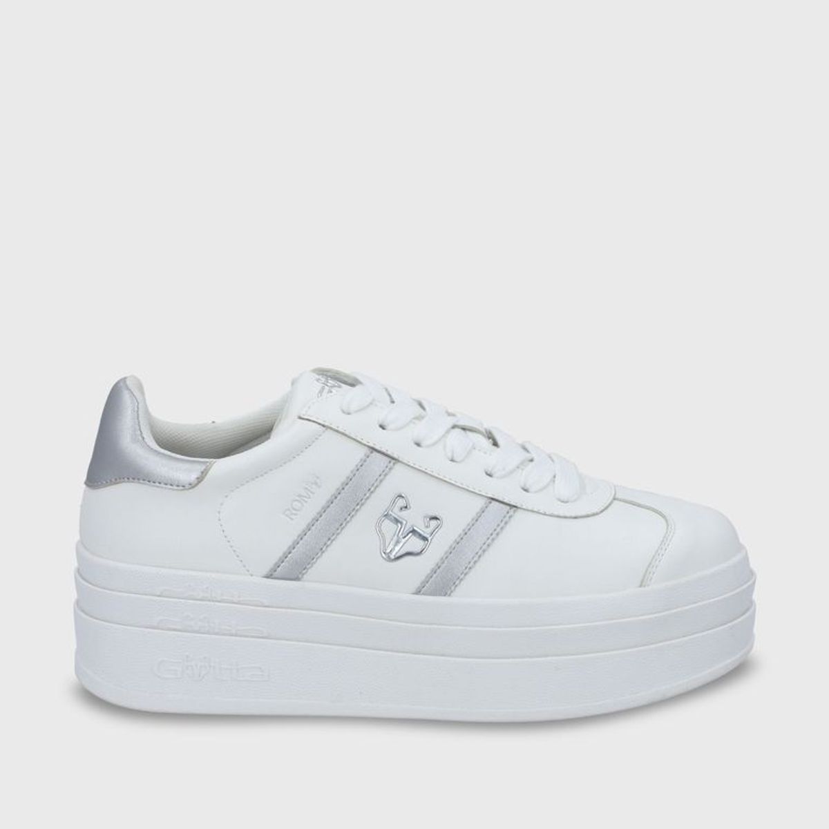 GOTTA - Zapatilla Roma Plataforma Plateada Mujer 53750