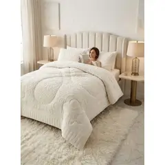 GENERICO - Cubrecama termico de invierno Jacquard 2 Plazas