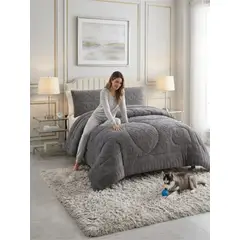 GENERICO - Cubrecama termico de invierno Jacquard 2 Plazas