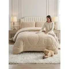 GENERICO - Cubrecama termico de invierno Jacquard 2 Plazas