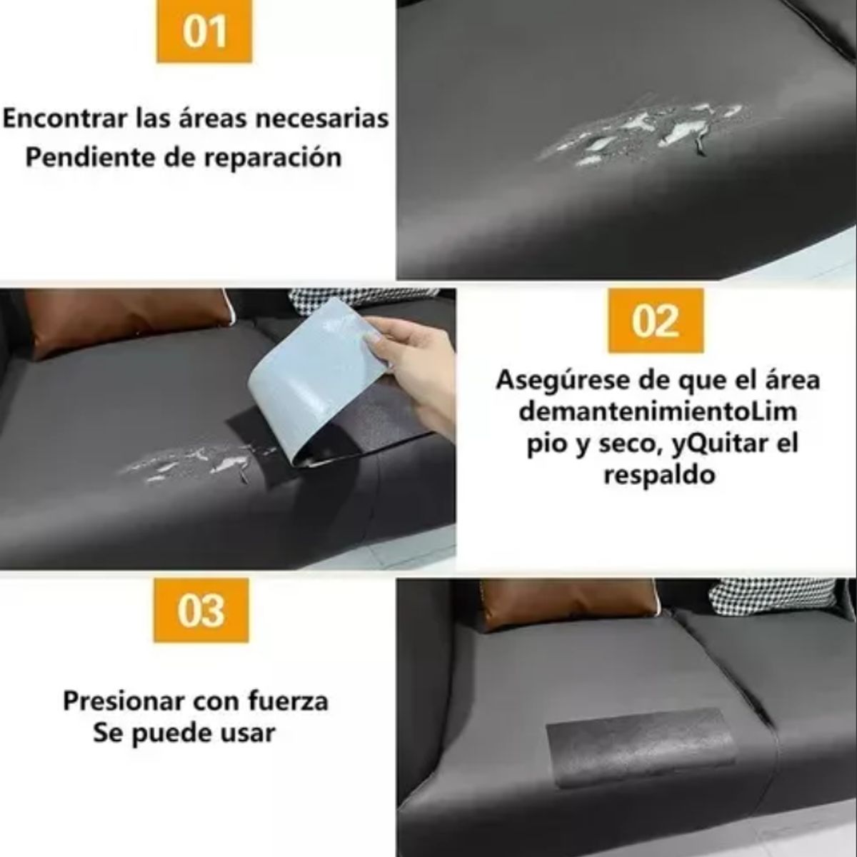 GENERICO - ECOCUERO CAFE OSCURO CON  ADHESIVO
