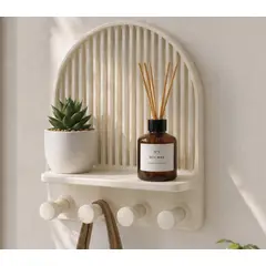 PRINTS PATRO - Figura decorativa Organizador con ganchos y estante