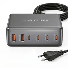 LINKON - Estacion de Carga Rapida Cargador Multipuerto GaN