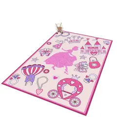 ANGELES DEL HOGAR - Alfombra Infantil Tiernos Diseños Decorativos 120x180cm