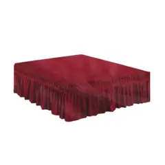 GENERICO - Faldon de cama Unicolor Rouss King