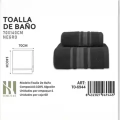 GENERICO - Toallas 100% Algodon Con Detalles Bordados 70X140