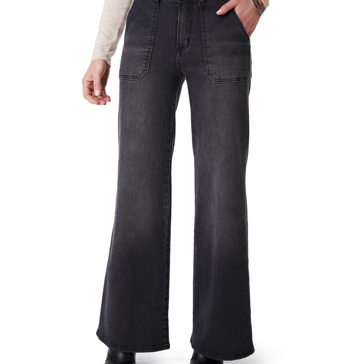 EFESIS - JEANS ZOE PALAZZO BOLSILLO PARCHE NEGRO EFESIS