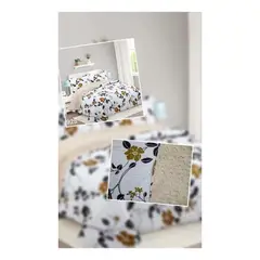 GENERICO - Cubrecama Quilt Con Chiporro Diseño King