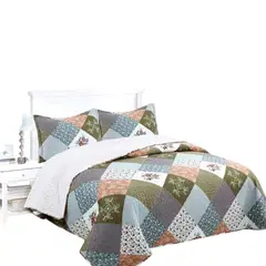 GENERICO - Cubrecama Quilt Con Chiporro Diseño King
