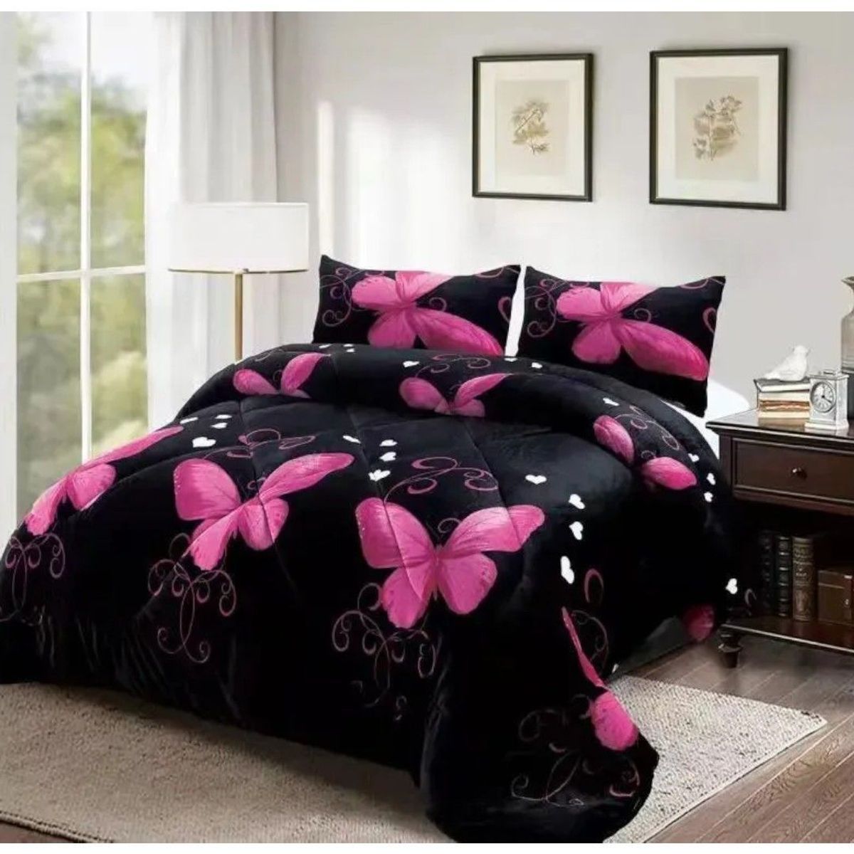 GENERICO - Cobertor Plush Extra Suave plaza y media  Ideal para Invierno