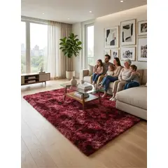GENERICO - Alfombra Shaggy Pelo Largo 150x200 Cm Suave Living Dormitorio